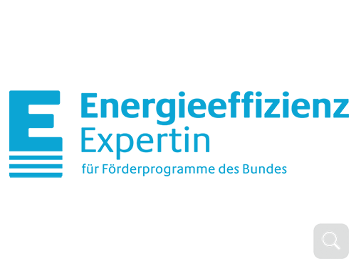 Logo der Energieeffizienz-Expertenliste, ein bundesweites Verzeichnis qualifizierter Fachkräfte für energieeffizientes Bauen und Sanieren.
